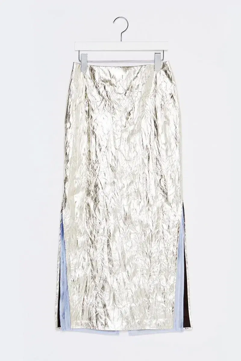 Recto metallic long skirt